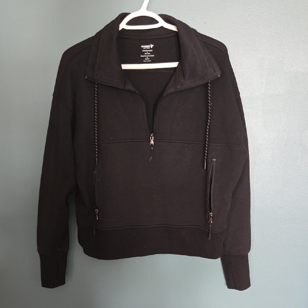 Old Navy Active Black Dynamic Fleece Pullover